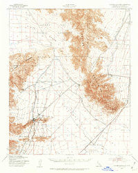 Coxcomb Mountains California Historical topographic map, 1:62500 scale, 15 X 15 Minute, Year 1943