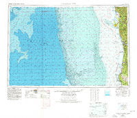 Crescent City California Historical topographic map, 1:250000 scale, 1 X 2 Degree, Year 1958