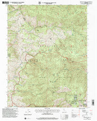 Crockett Peak California Historical topographic map, 1:24000 scale, 7.5 X 7.5 Minute, Year 1996