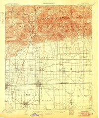 Cucamonga California Historical topographic map, 1:62500 scale, 15 X 15 Minute, Year 1903