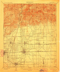 Cucamonga California Historical topographic map, 1:62500 scale, 15 X 15 Minute, Year 1903