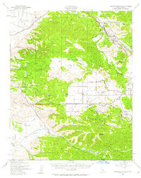 Cummings Mountain California Historical topographic map, 1:62500 scale, 15 X 15 Minute, Year 1943