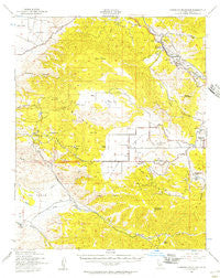 Cummings Mountain California Historical topographic map, 1:62500 scale, 15 X 15 Minute, Year 1943