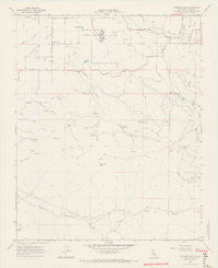 Cummings Mtn California Historical topographic map, 1:24000 scale, 7.5 X 7.5 Minute, Year 1966