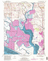 Cuttings Wharf California Historical topographic map, 1:24000 scale, 7.5 X 7.5 Minute, Year 1949