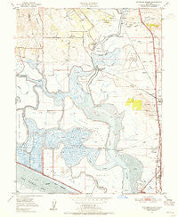 Cuttings Wharf California Historical topographic map, 1:24000 scale, 7.5 X 7.5 Minute, Year 1949