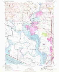 Cuttings Wharf California Historical topographic map, 1:24000 scale, 7.5 X 7.5 Minute, Year 1949
