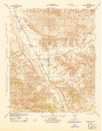 Cuyama Peak California Historical topographic map, 1:31680 scale, 7.5 X 7.5 Minute, Year 1944