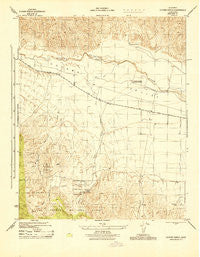 Cuyama Ranch California Historical topographic map, 1:31680 scale, 7.5 X 7.5 Minute, Year 1943