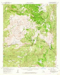 Cuyamaca Peak California Historical topographic map, 1:62500 scale, 15 X 15 Minute, Year 1960