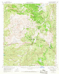 Cuyamaca Peak California Historical topographic map, 1:62500 scale, 15 X 15 Minute, Year 1960