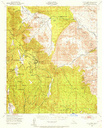 Cuyapaipe California Historical topographic map, 1:62500 scale, 15 X 15 Minute, Year 1942