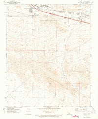 Daggett California Historical topographic map, 1:24000 scale, 7.5 X 7.5 Minute, Year 1971