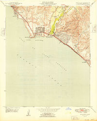 Dana Point California Historical topographic map, 1:24000 scale, 7.5 X 7.5 Minute, Year 1949