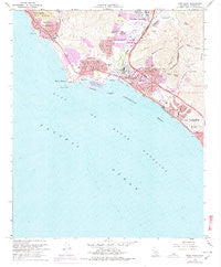Dana Point California Historical topographic map, 1:24000 scale, 7.5 X 7.5 Minute, Year 1968