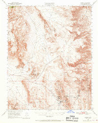 Darwin California Historical topographic map, 1:62500 scale, 15 X 15 Minute, Year 1950