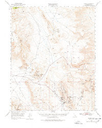 Darwin California Historical topographic map, 1:62500 scale, 15 X 15 Minute, Year 1950