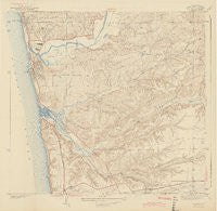 Del Mar California Historical topographic map, 1:31680 scale, 7.5 X 7.5 Minute, Year 1943