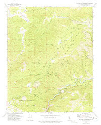 Democrat Hot Springs California Historical topographic map, 1:24000 scale, 7.5 X 7.5 Minute, Year 1972