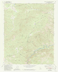 Democrat Hot Springs California Historical topographic map, 1:24000 scale, 7.5 X 7.5 Minute, Year 1972