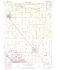 Denair California Historical topographic map, 1:24000 scale, 7.5 X 7.5 Minute, Year 1969