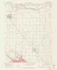 Denair California Historical topographic map, 1:24000 scale, 7.5 X 7.5 Minute, Year 1969