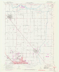 Denair California Historical topographic map, 1:24000 scale, 7.5 X 7.5 Minute, Year 1969