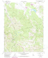 Detert Reservoir California Historical topographic map, 1:24000 scale, 7.5 X 7.5 Minute, Year 1958