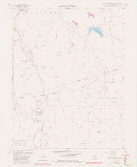 Detert Reservoir California Historical topographic map, 1:24000 scale, 7.5 X 7.5 Minute, Year 1958
