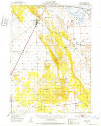 Dorris California Historical topographic map, 1:62500 scale, 15 X 15 Minute, Year 1950