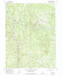 Dos Rios California Historical topographic map, 1:24000 scale, 7.5 X 7.5 Minute, Year 1967
