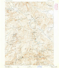 Downieville California Historical topographic map, 1:125000 scale, 30 X 30 Minute, Year 1891