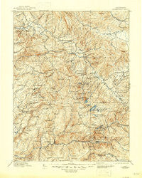 Downieville California Historical topographic map, 1:125000 scale, 30 X 30 Minute, Year 1897