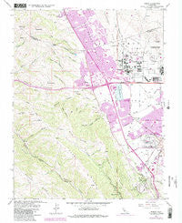 Dublin California Historical topographic map, 1:24000 scale, 7.5 X 7.5 Minute, Year 1961