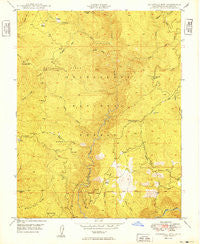 Duckwall Mtn California Historical topographic map, 1:24000 scale, 7.5 X 7.5 Minute, Year 1949