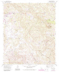 Dulzura California Historical topographic map, 1:24000 scale, 7.5 X 7.5 Minute, Year 1972