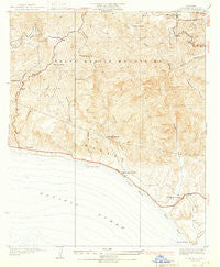 Dume Point California Historical topographic map, 1:24000 scale, 7.5 X 7.5 Minute, Year 1932