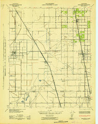 Earlimart California Historical topographic map, 1:62500 scale, 15 X 15 Minute, Year 1942