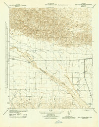 East of Cuyama Ranch California Historical topographic map, 1:31680 scale, 7.5 X 7.5 Minute, Year 1944