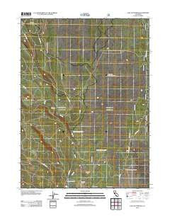 East of Pondosa California Historical topographic map, 1:24000 scale, 7.5 X 7.5 Minute, Year 2012