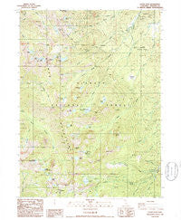 Eaton Peak California Historical topographic map, 1:24000 scale, 7.5 X 7.5 Minute, Year 1986