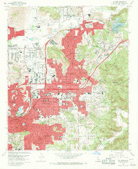 El Cajon California Historical topographic map, 1:24000 scale, 7.5 X 7.5 Minute, Year 1967