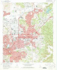 El Cajon California Historical topographic map, 1:24000 scale, 7.5 X 7.5 Minute, Year 1967
