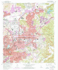 El Cajon California Historical topographic map, 1:24000 scale, 7.5 X 7.5 Minute, Year 1967