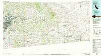 El Cajon California Historical topographic map, 1:100000 scale, 30 X 60 Minute, Year 1979