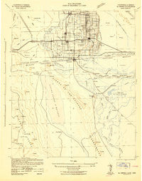 El Centro California Historical topographic map, 1:250000 scale, 1 X 1 Degree, Year 1942