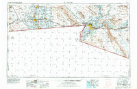 El Centro California Historical topographic map, 1:250000 scale, 1 X 2 Degree, Year 1958