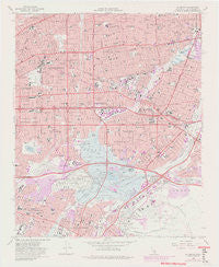 El Monte California Historical topographic map, 1:24000 scale, 7.5 X 7.5 Minute, Year 1966
