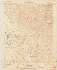El Toro California Historical topographic map, 1:24000 scale, 7.5 X 7.5 Minute, Year 1950