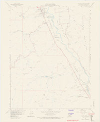 Elledge Peak California Historical topographic map, 1:24000 scale, 7.5 X 7.5 Minute, Year 1958